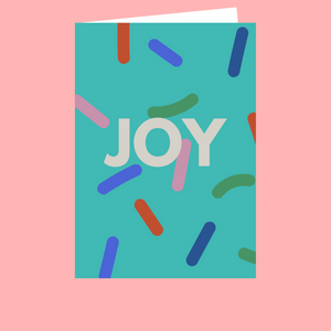 JOY GREETING CARD